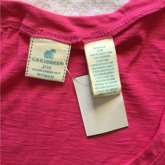 Caribbean Joe Plus Tee - 2X - Picture 3 of 3